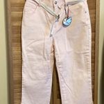 Gloria Vanderbilt NWT  Size 6 Stretch Rosy Pink Amanda Capri Length Belted Jeans Photo 7