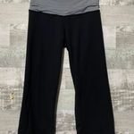 Lululemon Black Gray Reversible Capri Crop Groove Leggings 4 Photo 0