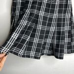 Charlotte Russe Plaid Pleated Tennis Mini Skirt (Black/White) - Small Photo 3