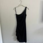 Ruby Rox Y2K BLACK  ONE SHOULDER RHINESTONE FAIRY MIDI DRESS Photo 1