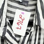 Sparkle & Fade Shirt Women Sz Small Stripe Collared Sleeveless Button Up Blouse Photo 1