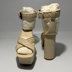 Bottega Veneta New  Platform Sandals - Antique /
Cream Leather - EU 37.5 Photo 4