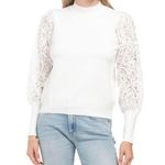 Nanette Lepore NWT Nanette soutache crochet sleeve sweater Photo 0
