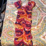 Urban Outfitters Colorful off the shoulder dress- Outfitters Photo 3