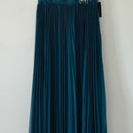 Adrianna Papell  Teal Blue Shirred Caplet Embellished Pleated Skirt Gown NWT 8 Photo 0