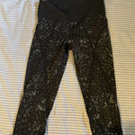 Lululemon Athletica Pedal Pace Crop Black star crushed coal Crop Pant Photo 0