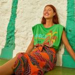 Farm Rio Ipanema Graphic T-Shirt, Green Medium Photo 4