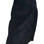 The Narragansett Vintage Size 10 Black Suede High Waisted Pencil Straight Skirt Photo 1