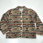 Vintage PHD Woven Blanket Tapestry Button Down Jacket Southwestern M Size M Photo 0