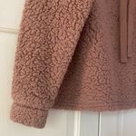 Pink Rose Sherpa Pink Cowl Sherpa Turtleneck Sweater Pullover Size Medium Comfy Photo 1