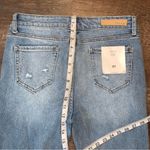 Cello Mid Rise Flare Dani Destroyed Super Flare Blue Jeans Size 7 New with Tags Photo 3
