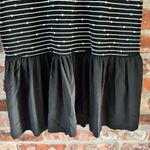 Fendi Black Stripe Knit Drop Waist Mini Dress Size 42 Photo 5