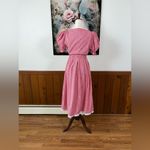 Super Cute Vintage Austrian Red Gingham Puff Sleeve Dress! Size 10 Photo 4