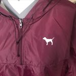 PINK - Victoria's Secret Burgundy Anorak windbreaker Photo 3