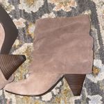 Steve Madden 2000s indie sleaze tan suede mid calf fold over heeled boots Photo 4