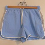ZARA NWT Zippered Nylon Shorts in Neon Blue, Size S Photo 7