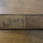 3D Belt Brown Leather Western Brown Womens Size 34 Silver Buckle Adjustable 1123 Photo 2