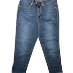 Nicki Minaj  Women's Rolled Up Denim Capris With Logo Sz 9/10 Photo 0