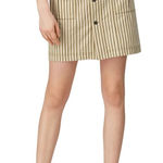 Mara Hoffman  Striped Button Front Skirt Pockets Casual‎ Everyday Cute Career Photo 0