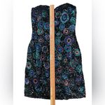 Scala  Strapless Sequin Silk sheath mini party cocktail Dress Photo 3