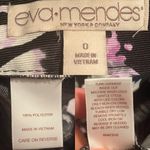 Eva Mendes New York & Co Womens Skirt Black Purple Floral Cocktail Size 0 Photo 8