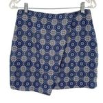 Mango Womens Mini Wrap Skirt Blue Mandala Print Bohemian Photo 0