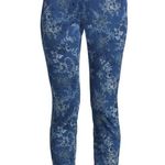 Time & Tru Womens Blue With Print Distressed Jeggings Size XL 16-18 Pull On New Photo 1