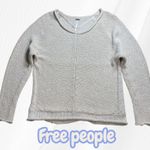 Free People XS Pullover Sweater Knit Long Sleeve V Neck Relaxed Fit Casual Photo 0