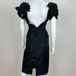 Vintage Notorious Dress Whimsigoth Witchy Glam Black Ruched Draped Corset XS Photo 11