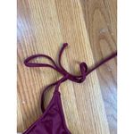 J.Crew One Shoulder Swimsuit Burgundy Tie Strap Lined Bathing‎ Suit Purple Size 6 Photo 1