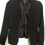 H&M Black Zip Up Blazer Photo 0