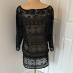 Ralph Lauren Black Crochet Lace Tunic Cover Up Photo 1