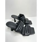 Abound  Sandals  Womens Size‎ 5 Qarly Heeled Black Square Open Toe Slip On Heels Photo 2