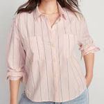 Wilfred  Light Pink Striped Button-Down Shirt Photo 0