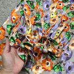 Alice + Olivia  Women’s Silk Blend Sheila Blouse Top V-Neck Orchid Multicolor S Photo 8