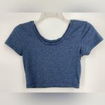 Atmosphere  Blue crop top‎ tee shirt, short sleeves, size 8 Photo 1