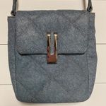 Vince Camuto Doty Quilted Leather Washed Denim Crossbody Photo 0