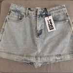 Princess Polly Heuston denim skort Photo 0