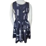 NWT Simply Vera Vera Wang Black & White Sleeveless Dress with Pockets (S) Photo 3