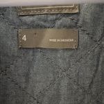 Gap  Women's Light Gray Leather Jacket Photo 8