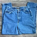 90s Memphis High Rise Tapered Leg Mom Jeans Size 12 Petite 💙 Blue Photo 0