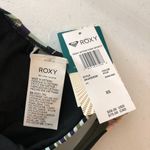 Roxy Juniors Bikini Top Active Sporty Triangle Floral Black Yellow Blue XS Photo 2