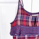 Urban Outfitters  Jo Plaid Tie-Shoulder Cropped Top Photo 2