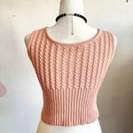 Pink Knit Crop Top, Soft Girl, Coquette, Y2K, Balletcore, Kawaii, Small, Girly‎ Photo 2