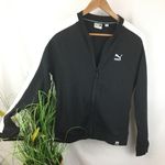Puma Black & White Zip Up Long Sleeve Sport Jacket M Photo 1