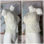 Aerie  Cream Lace Triangle Wireless Longline Bralette Bra Size XXL Photo 5