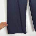 Quince  Organic Cotton Double Knit Wide Leg Pants in Bold‎ Black Size Medium Photo 3