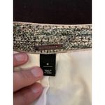 White House | Black Market Jacket Womens 4 Black White Tweed 3/4 Sleeve Open Front Photo 6