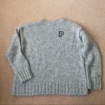 PINK - Victoria's Secret VS PINK Grey Knit Sweater Photo 0