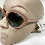 CELINE Triomphe Thin Acetate Cat Eye Sunglasses Pink Glitter Green NEW CL40264U Photo 14
